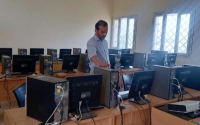 وحدة الدعم الفني تبدأ حملة صيانة شاملة لكلية التربية بنغازي