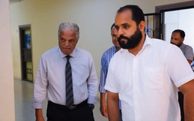 زيارة وكيل وزارة التعليم العالي لمركز المعلومات والتوثيق بجامعة بنغازي